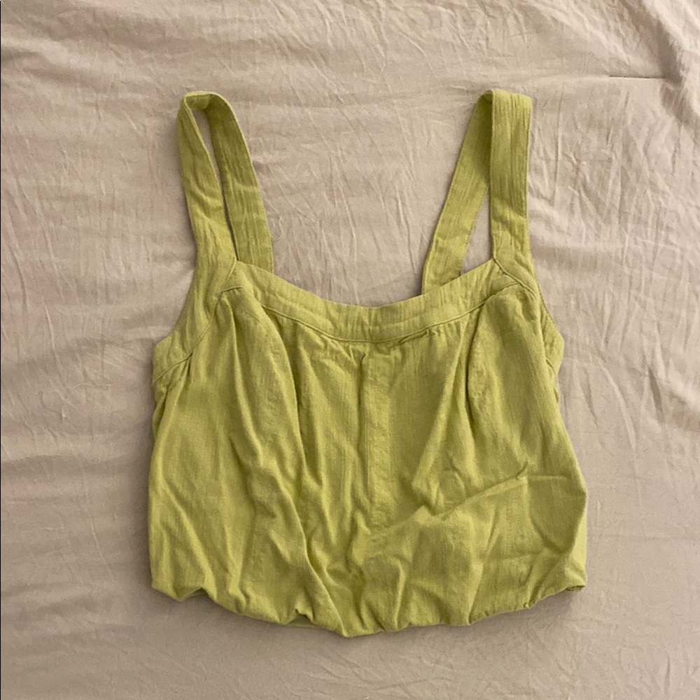 Lime Green Sleeveless Women's Top